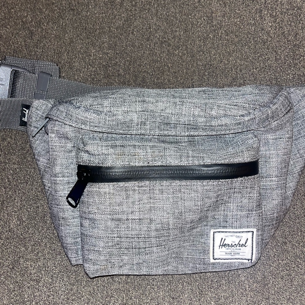 Herschel Supply Company Gray Belt Bag with Adjustable Strap